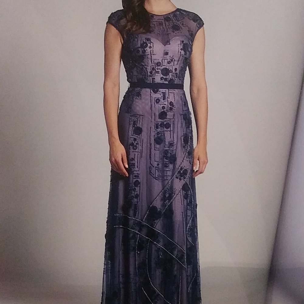 Navy evening gown